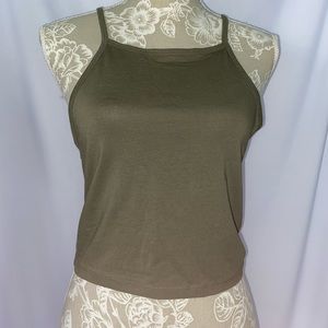 Army Green Halter Top
